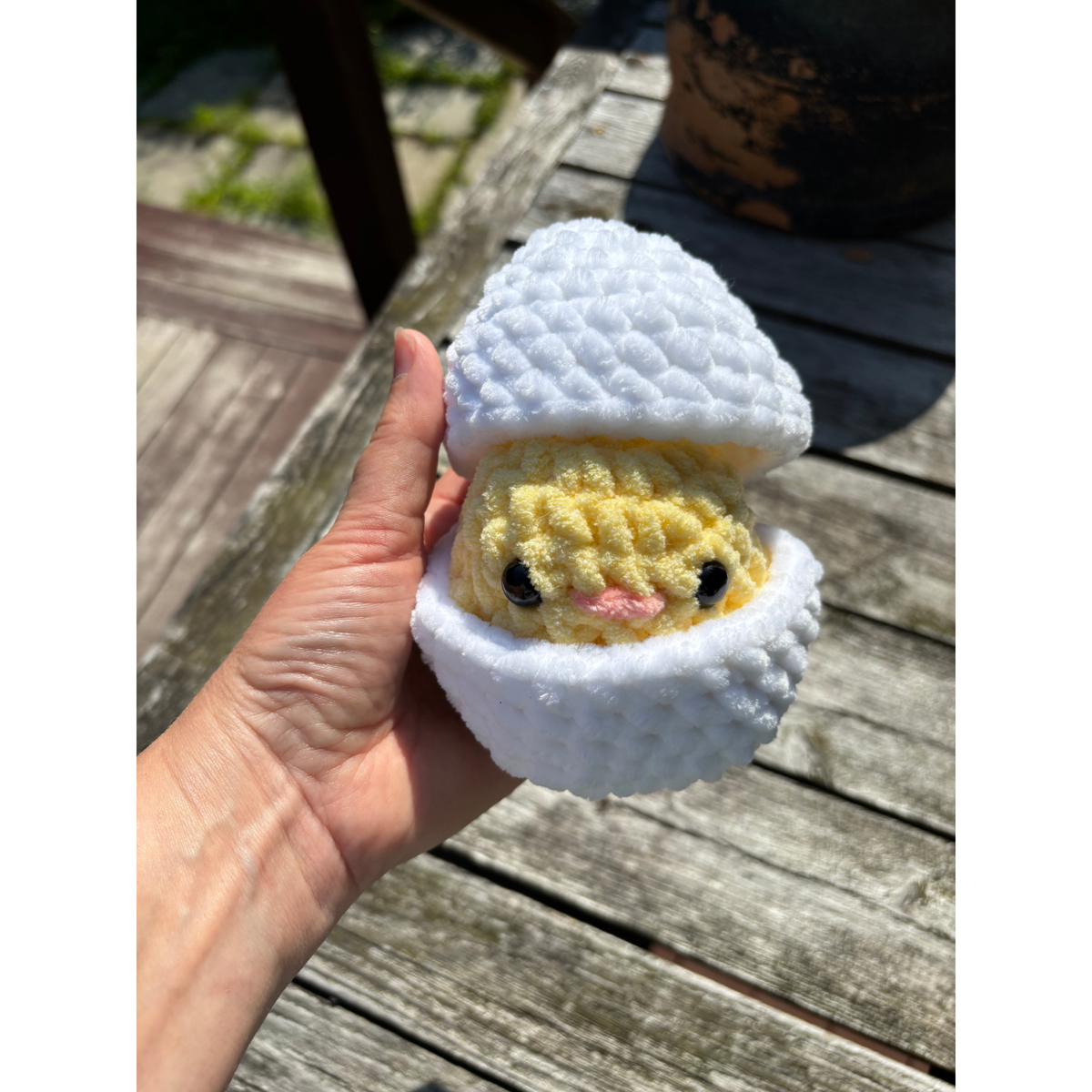 Hatching Crochet Chick
